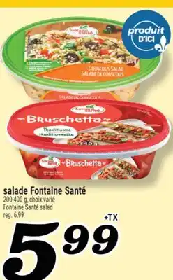 Marché Richelieu Salade Fontaine Santé | Fontaine Santé Salad offer
