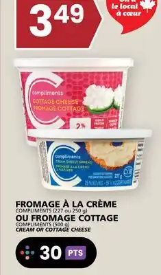 Rachelle-Bery Grocery COMPLIMENTS (227 ou 250 g) CREAM COTTAGE CHEESE (500 g) offer