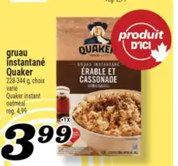 Marché Richelieu GRUAU INSTANTANÉ QUAKER | QUAKER INSTANT OATMEAL offer