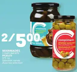 Marché Bonichoix COMPLIMENTS PICKLES offer