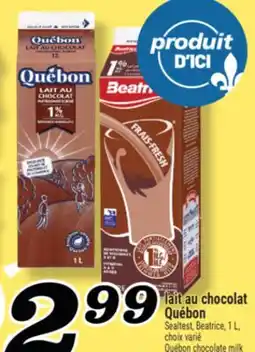 Marché Richelieu LAIT AU CHOCOLAT QUÉBON | QUÉBON CHOCOLATE MILK offer