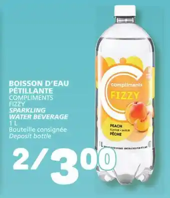 Marché Bonichoix COMPLIMENTS FIZZY SPARKLING WATER offer