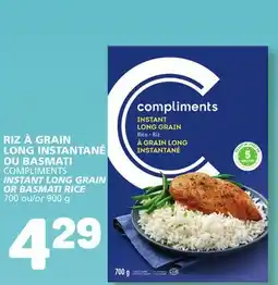 Marché Bonichoix COMPLIMENTS INSTANT LONG GRAIN OR BASMATI RICE offer