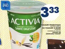 Marché Bonichoix ACTIVIA (650 g) DANINO (6 x 93 mL) YOGURT OR DRINKABLE YOGURT offer