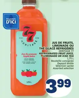 Marché Bonichoix HERITAGE 77 REFRIGERATED FRUIT JUICE, LEMONADE OR ICED TEA offer