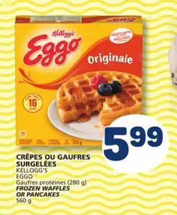 Marché Bonichoix KELLOGG'S EGGO FROZEN WAFFLES OR PANCAKES offer