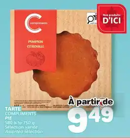 Marché Bonichoix COMPLIMENTS PIE offer