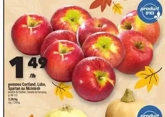 Marche Ami Pommes Cortland, Lobo, Spartan Ou Mcintosh offer