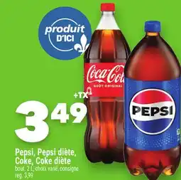 Marche Ami PEPSI, PEPSI DIÈTE, COKE, COKE DIÈTE offer