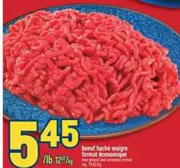 Marché Adonis BOEUF HACHÉ MAIGRE FORMAT ÉCONOMIQUE | LEAN GROUND BEEF ECONOMIC FORMAT offer