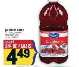 Marché Adonis JUS OCEAN SPRAY | OCEAN SPRAY JUICE offer