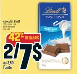 Marché Adonis CHOCOLAT LINDT | LINDT CHOCOLATE offer