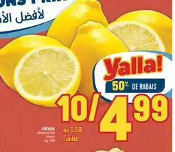 Marché Adonis CITRONS | LEMONS offer