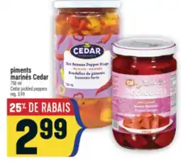Marché Adonis PIMENTS MARINÉS CEDAR | CEDAR PICKLED PEPPERS offer