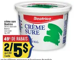 Marché Adonis CRÈME SURE BEATRICE | BEATRICE SOUR CREAM offer