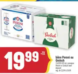 Marché Adonis BIÈRE PERONI OU GROLSCH | PERONI OR GROLSCH BEER offer