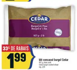 Marché Adonis BLÉ CONCASSÉ BURGOL CEDAR | CEDAR BURGOL CRACKED WHEAT offer
