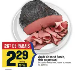 Marché Adonis VIANDE DE BOEUF FUMÉE, RÔTIE OU PASTRAMI | DELI CLASSIC SMOKED MEAT, ROASTED OR PASTRAMI offer