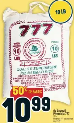 Marché Adonis RIZ BASMATI PHOENICIA 777 | PHOENICIA 777 BASMATI RICE offer