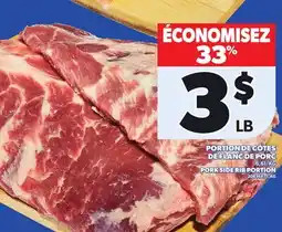 Provigo PORK SIDE RIB PORTION offer