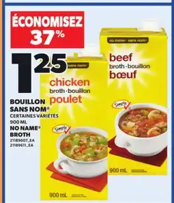 Provigo NO NAME BROTH, 900 ML offer