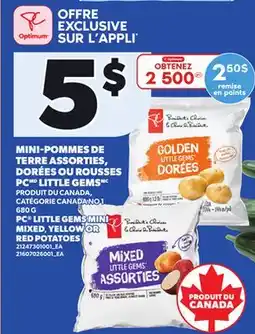 Provigo PC LITTLE GEMS MINI MIXED, YELLOW OR RED POTATOES, 680 G offer