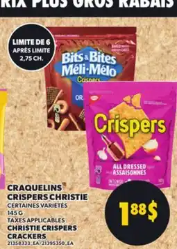 Provigo CHRISTIE CRISPERS CRACKERS, 145 G offer