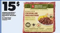 Provigo PC FREE FROM GROUND LAMB, 454 G offer