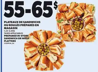 Provigo PREPARED IN-STORE SANDWICH OR WRAP PLATTERS, 1,23-3,4 KG offer