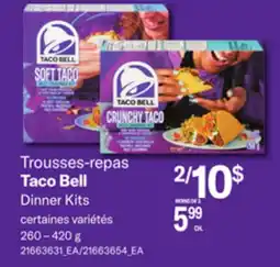 Provigo TACO BELL DINNER KITS, 260 – 420 G offer