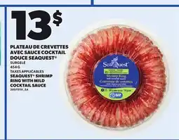 Provigo SEAQUEST SHRIMP RING WITH MILD COCKTAIL SAUCE, 454 G offer