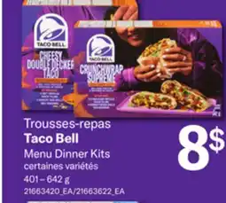 Provigo TACO BELL MENU DINNER KITS, 401 – 642 G offer