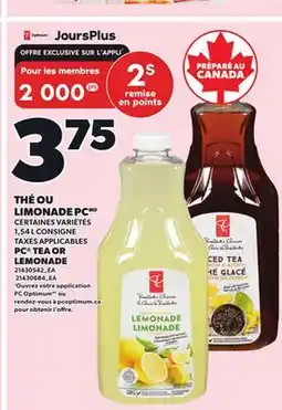 Provigo PC TEA OR LEMONADE, 1,54 L offer