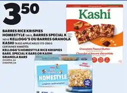 Provigo KELLOGG'S HOMESTYLE RICE KRISPIES BARS, SPECIAL K BARS OR KASHI GRANOLA BARS offer