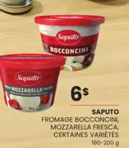 Provigo SAPUTO FROMAGE BOCCONCINI, MOZZARELLA FRESCA, 190-200 g offer