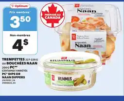 Provigo PC DIPS, 227-228 G OR NAAN DIPPERS, 200 G offer