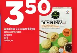 Maxi DUMPLINGS À LA VAPEUR BIBIGO, 187 g offer