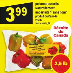 Maxi POIVRONS ASSORTIS NATURELLEMENT IMPARFAITS SANS NOM , 2,5 lb offer