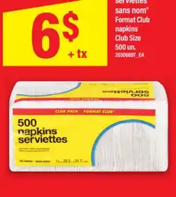 Maxi SERVIETTES SANS NOM | NAPKIN, 500 UN offer