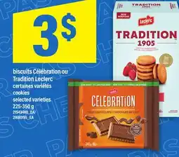 Maxi BISCUITS CÉLÉBRATION OU TRADITION LECLERC | Cookies, 225-350 g offer