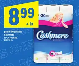 Maxi PAPIER HYGIÉNIQUE CASHMERE, 15 = 30 ROULEAUX offer