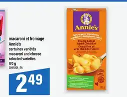 Maxi MACARONI ET FROMAGE ANNIE'S, 170 g offer