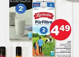 Marches Tradition LACTANTIA PUR FILTRE NATREL FINEMENT FILTRÉ MILK OR CHOCOLATE MILK offer