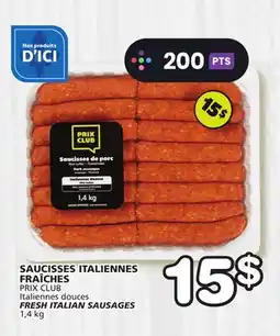 Marches Tradition PRIX CLUB FRESH ITALIAN SAUSAGES offer