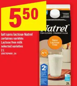 Maxi LAIT SANS LACTOSE NATREL | LACTOSE FREE MILK, 2 L offer