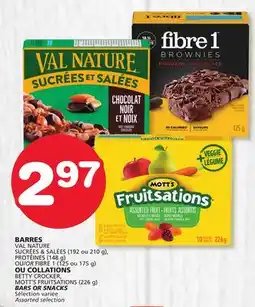 Marches Tradition BETTY CROCKER, MOTT'S FRUITSATIONS (226 g) BARS OR SNACKS offer