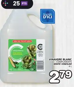 Marches Tradition COMPLIMENTS WHITE VINEGAR offer