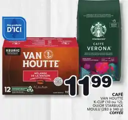 Marches Tradition VAN HOUTTE K-CUP (10 ou 12), OU/OR STARBUCK MOULU (283 à 340 g) COFFEE offer