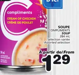 Marches Tradition COMPLIMENTS SOUP offer