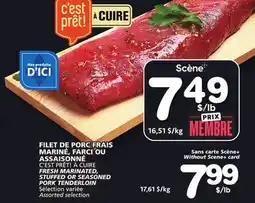 Marches Tradition C'EST PRÊT! À CUIRE FRESH MARINATED, STUFFED OR SEASONED PORK TENDERLOIN offer